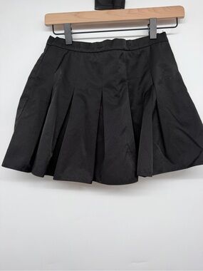 Amanda Uprichard New York Black Pleated Mini Skirt Size Small